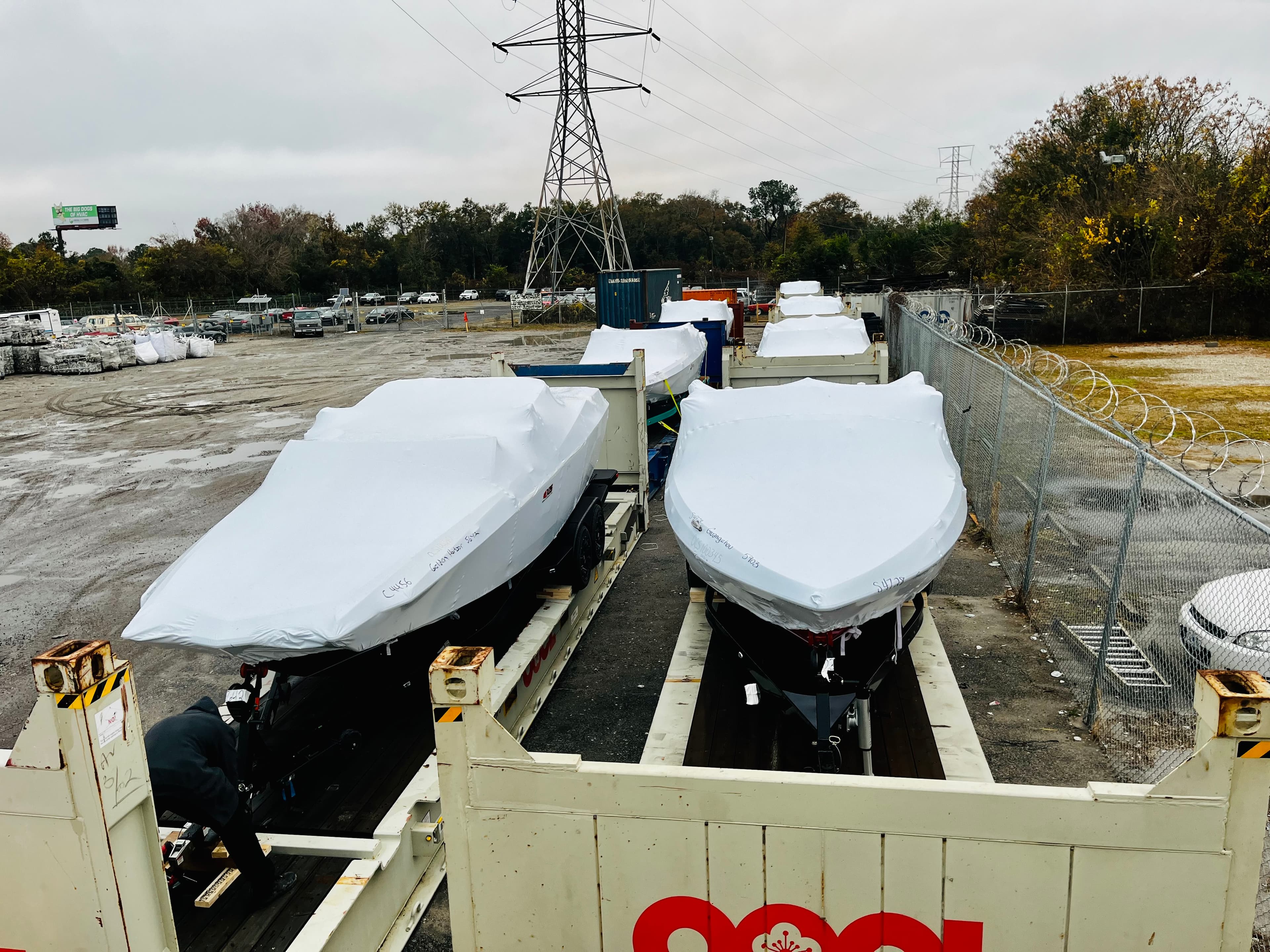 AIM Trucking yard storage facility view 2